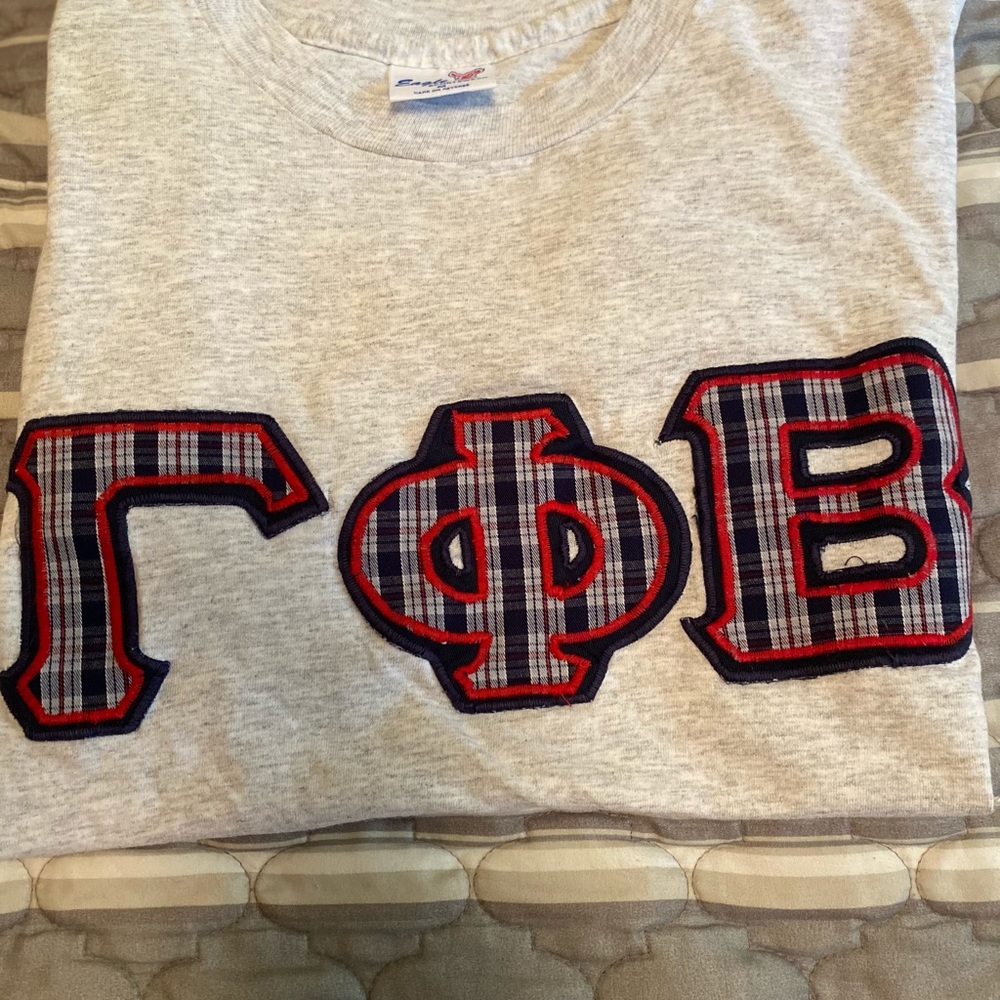 Medium Gamma Phi Beta block letter tee.